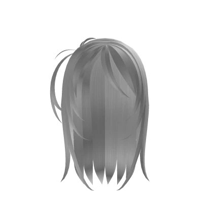 ♡ white wispy side pigtail