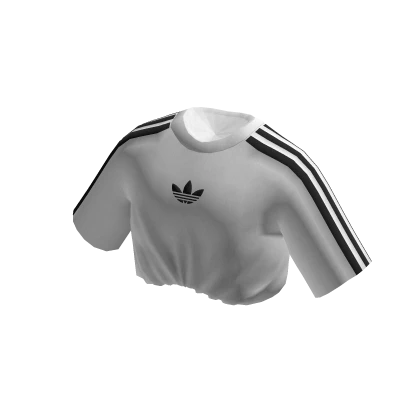 adidas Black on White Bra Tuck T Shirt