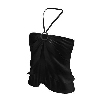 ♡ Elegant Layered Top - Black