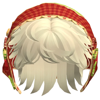 Igari Red Bonnet W/ Messy Yellow Boy Hair