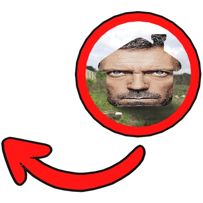 Doctor House Red Pointing Meme Circle
