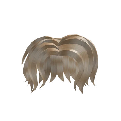 Blonde Messy Curtain Anime Hair