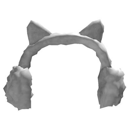 White Earmuffs with Kitty Ears