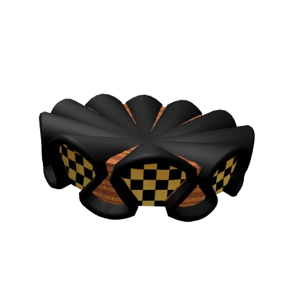 Yellow checkered clown ruffles