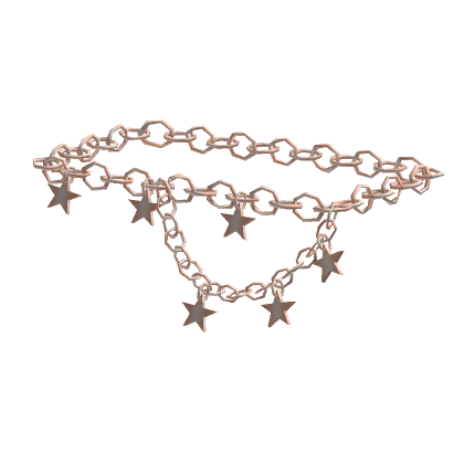 Y2K Gold Starry Chain Belt