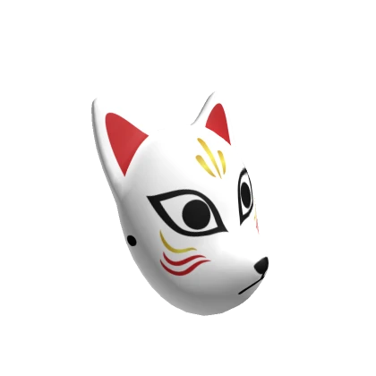 Fox Mask On Side - Open Eyes