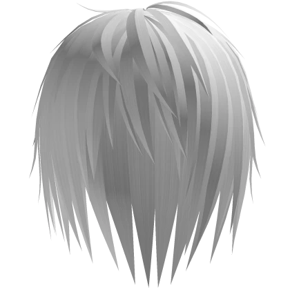 white long wispy emo japanese hair