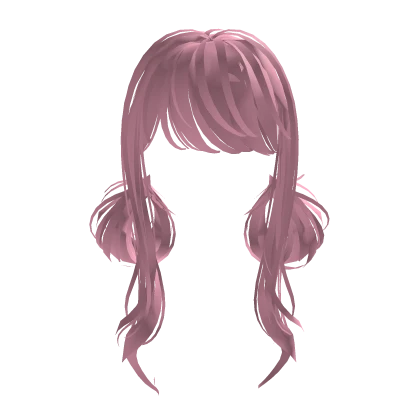 Cute Messy Buns - Pastel Pink