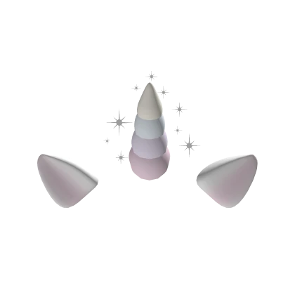 pastel unicorn horn w/ sparkles