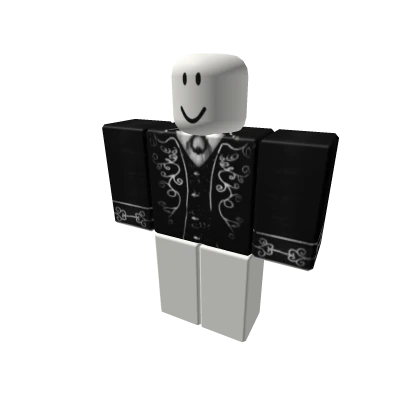 [𝓘𝓥𝓥] Luxury Black And Silver Gothic Suit