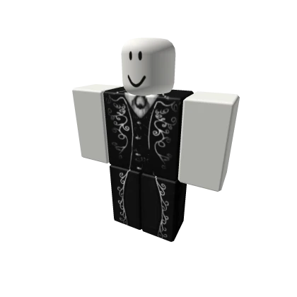 [𝓘𝓥𝓥] Luxury Black And Silver Gothic Suit