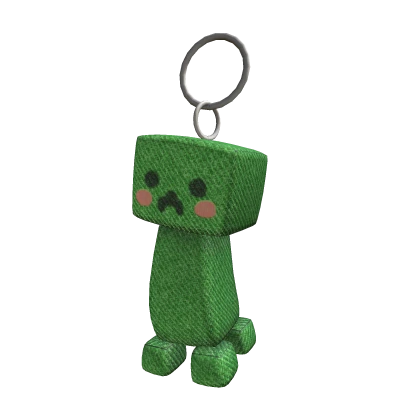 Cute Creepy Green Monster Keychain