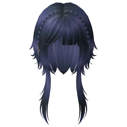 ouji harajuku jellyfish hair (indigo blue)