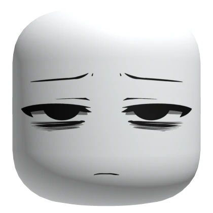 Cursed Since Monday Tired Manga Face - White