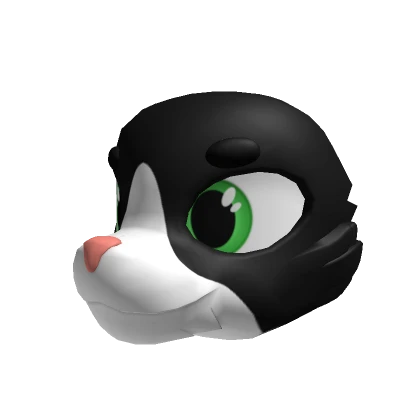 Black and White Kemono Head