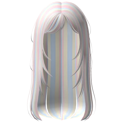 Rainbow Pastel Hime Hair