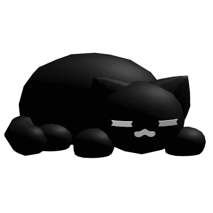 Black Sleepy Shoulder Kitty