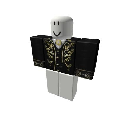 [𝓘𝓥𝓥] Luxury Black And Gold Gothic Suit