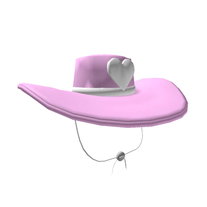 Preppy Pink Heart Cowboy Hat