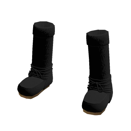 Y2K Black Snow Boots