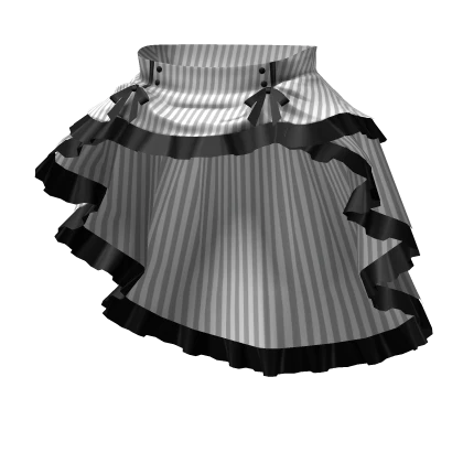 gothic victorian bustle skirt 3.0 white & black