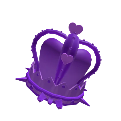 Purple Spiky Floating Heart Crown Code: (Crown250)