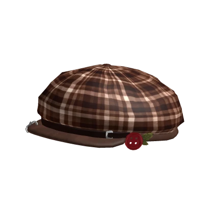 twee plaid gangnam harajuku beret
