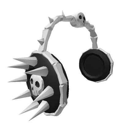 Spikey Skull Headphones