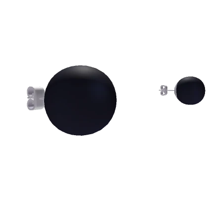 Big Pearl Earrings (Black)