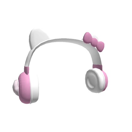 headphones kitty Pink