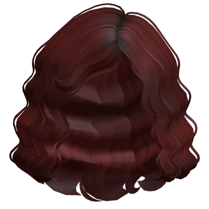 Short Cute Lush Curly Bob Hair (Dark Red)