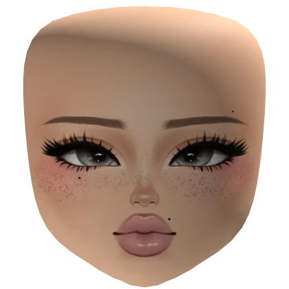 Freckled Model Makeup