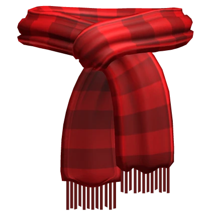 Red Striped Christmas Scarf