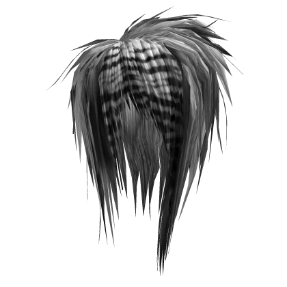 Unkept Teased Scene Hair (White/Black)