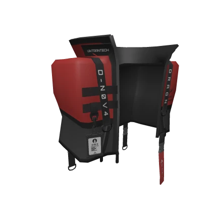 Red Techwear Croptop Jacket (R6 Girl)