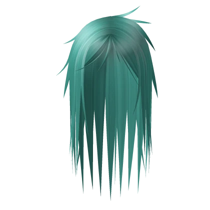 ☆ scene emo spiked hair teal