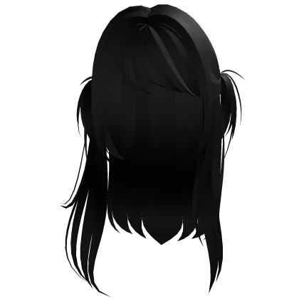 Classic Girly long Straight hair in black