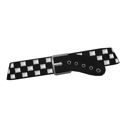 y2k White Emo Scene Studded Belt 3.0