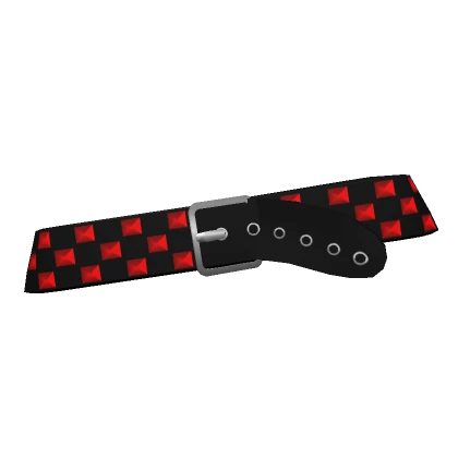 y2k Red Emo Scene Studded Belt 3.0