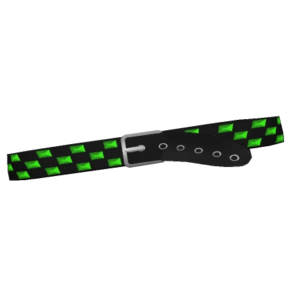 y2k Green Emo Scene Studded Belt 1.0