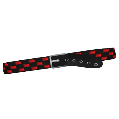 y2k Red Emo Scene Studded Belt 1.0