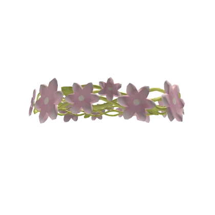pink and green majestic ethreal flower crown