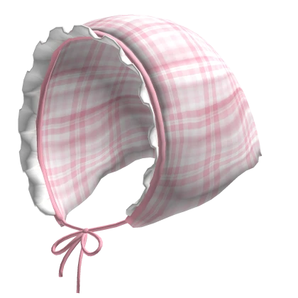  igari cottagecore pink plaid ruffled bandana