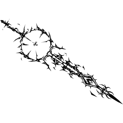 Black Demonic Cyber Sigil Big Sword