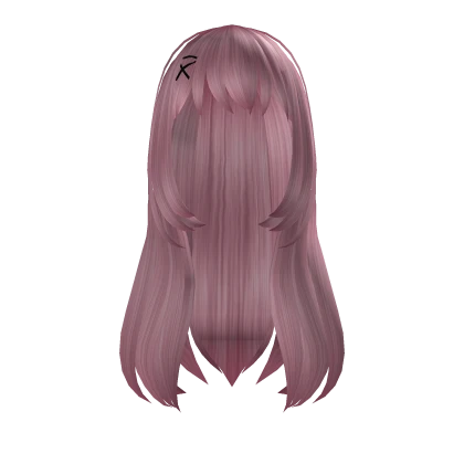 Long Pink Anime Straight Popular Trendy Girl Hair