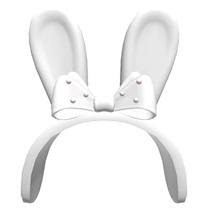 White Bunny Headband