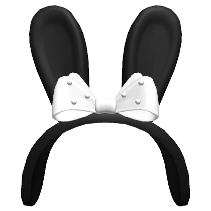 Black Bunny Headband