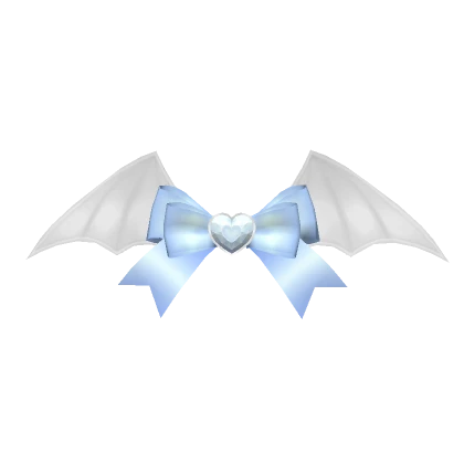 Blue Bat Hair Bow