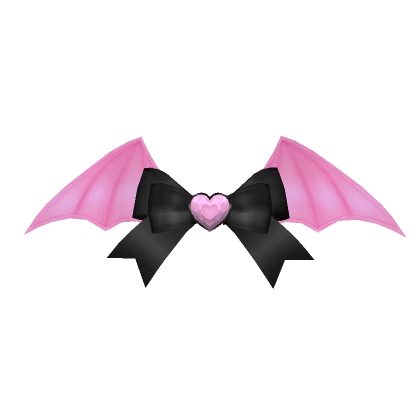 Pink Bat Hair Bow