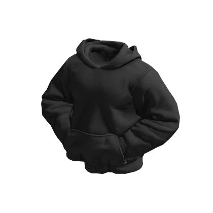 ardor* - down hoodie posed (black)